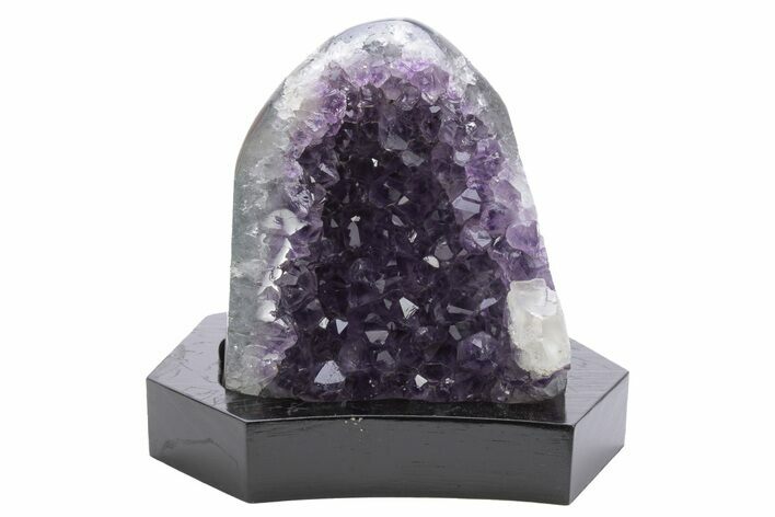 Amethyst Cluster With Wood Base - Uruguay #233726